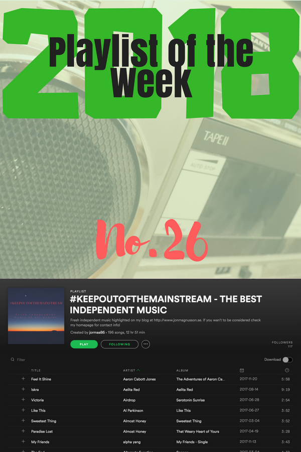Playlist of the Week: Independent Music Playlist by Jon Magnusson