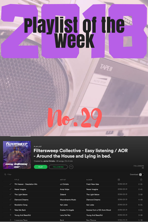 Playlist of the Week - Filtersweep Collective - Easy Listening / AOR