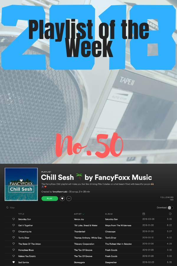 Playlist of the Week, No 50: Chill Sesh by FancyFoxx #POTW