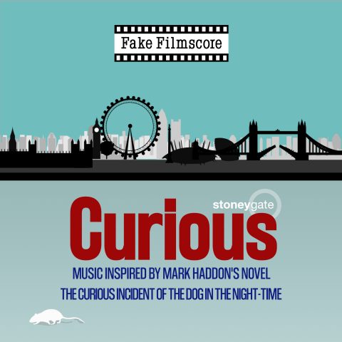 Cover art for Fake Filmscore's upcoming album, Curious - Music inspired by Mark Haddon's novel The Curious Incident of the Dog in the Night-Time